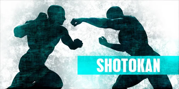 Shotokan Konzeptkunst — Stockfoto