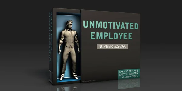 Unmotivated Employee Concept Art — Stock Photo, Image