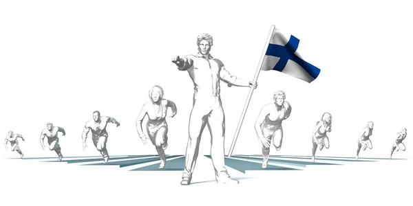 Finland Racing till framtiden — Stockfoto