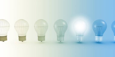 Yaratıcı düşünme konsept sanat