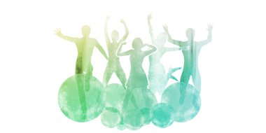 Kaygısız yaşam konsept sanat