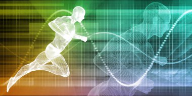 Fitness Eğitim konsept sanat