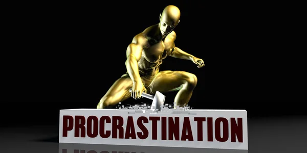Procrastination Concept Art — Stock Photo, Image