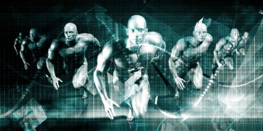 Bilim teknoloji konsept sanat