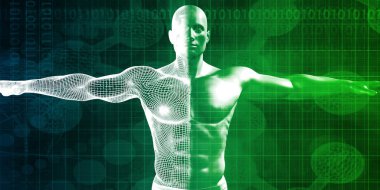 Genetik araştırma konsept sanat