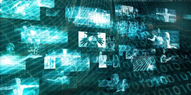 Tıbbi yazılım konsept sanat