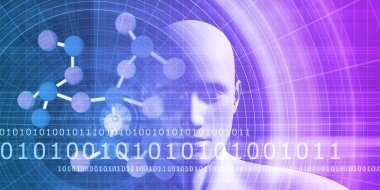 Soyut Moleküller Tıbbi Arkaplan