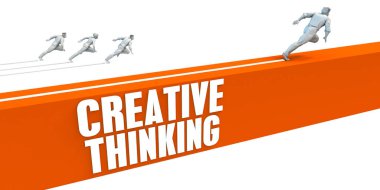 Yaratıcı düşünme konsept sanat