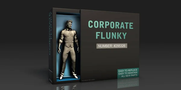 Corporate Flunky Concept Art — Stock Photo, Image