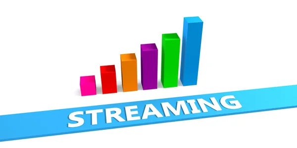 Gran Streaming Concepto Arte — Foto de Stock