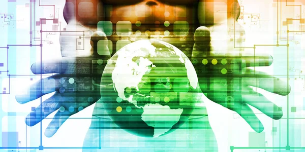 Dinamik teknoloji konsept sanat