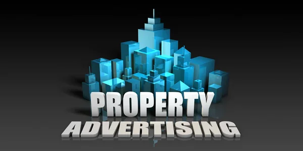 Property Advertising Concept Art — Stock Photo, Image