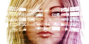 Multimedya teknolojisi konsept sanat