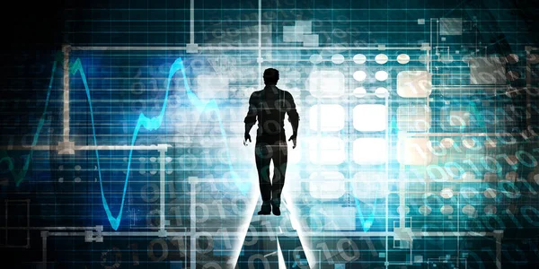 Dijital okur-yazarlık konsept sanat