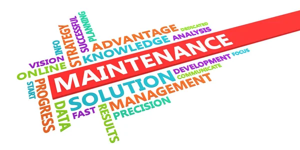 Maintenance Word Cloud — Stock Photo, Image