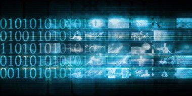 İş veri konsept sanat