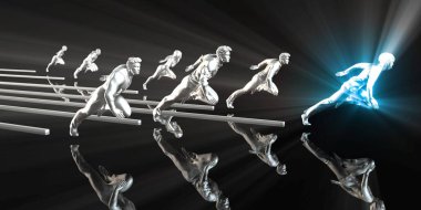 Güçlü kadınlar konsept sanat