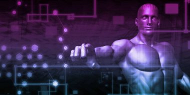 Bulut güvenlik konsept sanat