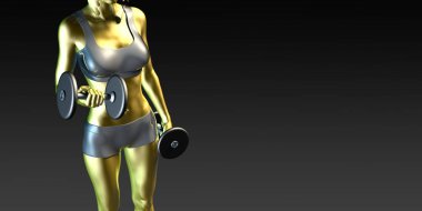 Ağırlık kaldırma metal çelik kadın