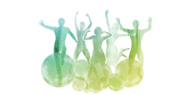 Sağlıklı yaşam konsept sanat