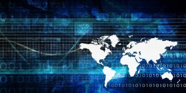 Küresel şirket konsept sanat