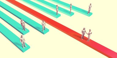 İş entegrasyon konsept sanat