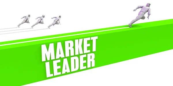 Marktführer Konzeptkunst — Stockfoto