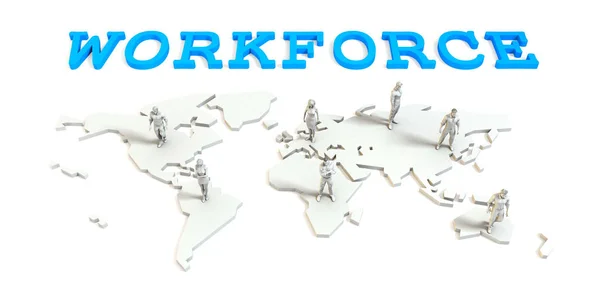 Impresa globale della forza lavoro — Foto Stock