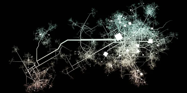 Şehir harita konsept sanat