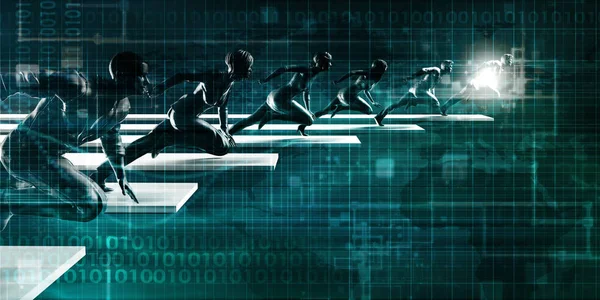 Yıkıcı teknoloji konsept sanat