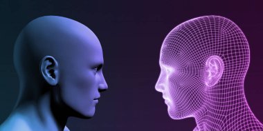 Online Kişilik konsept sanat