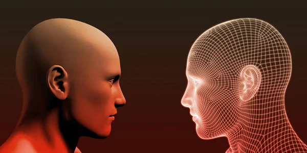 Online Kişilik konsept sanat