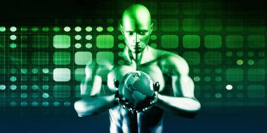 Tıbbi teknoloji konsept sanat