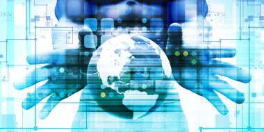 Sanal arka plan konsept sanat