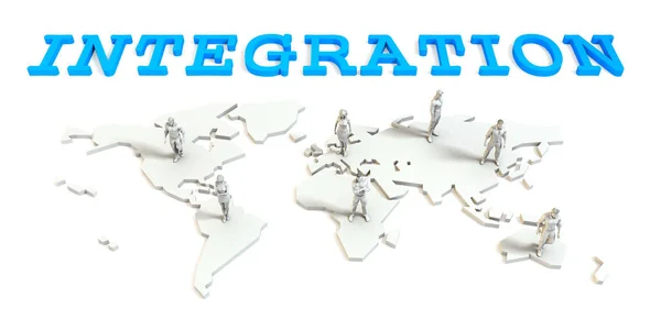 Integratie Global Business — Stockfoto