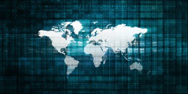 Internet teknolojisi konsept sanat