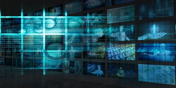 Fütüristik arka plan konsept sanat