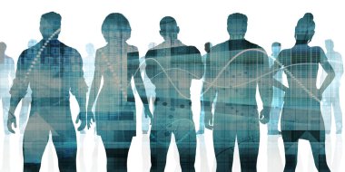 Etkin ekip çalışması kavramı sanat