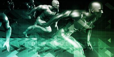 Fitness teknoloji konsept sanat