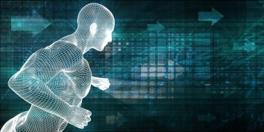 Sanal eğitmen konsept sanat