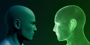 Dijital gelecek konsept sanat