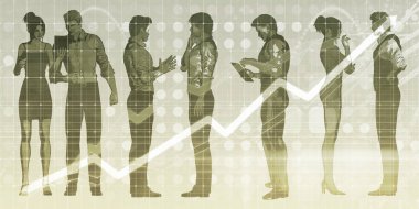 İş konferans konsept sanat