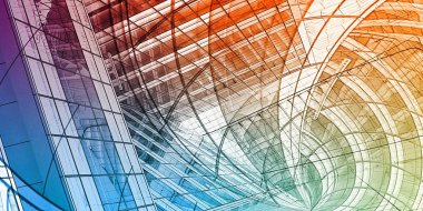 Soyut yapı konsept sanat