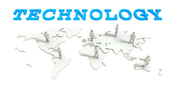 Tecnologia Negócios globais — Fotografia de Stock
