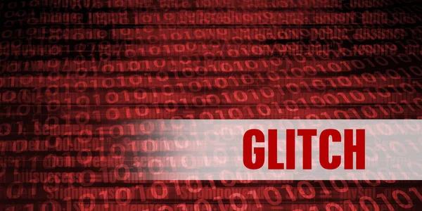 Glitch Security Warning — Stock Photo, Image