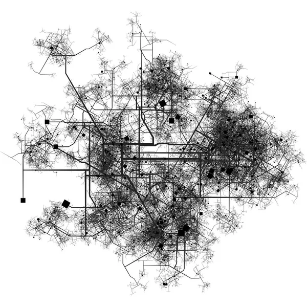 Konzeptkunst für Transportsysteme — Stockfoto