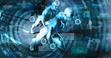 Bir Sunum Arkaplanı Olarak Gelecek Teknolojisi Konsepti