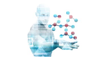 Dijital bilim konsept sanat