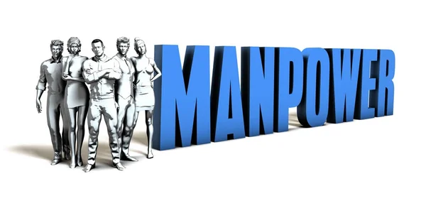 Manpower-Geschäftskonzept — Stockfoto
