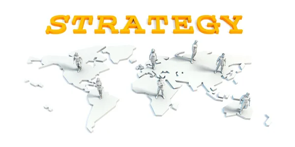 Strategy Concept with Business Team — Stock Photo, Image